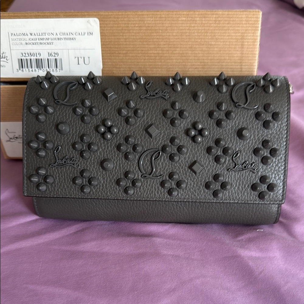Christian Louboutin Black Wallet on a Chain